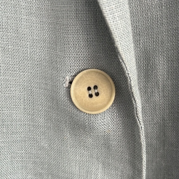 Linen Sky Blue unlined Suit dress - Picture 5 of 8